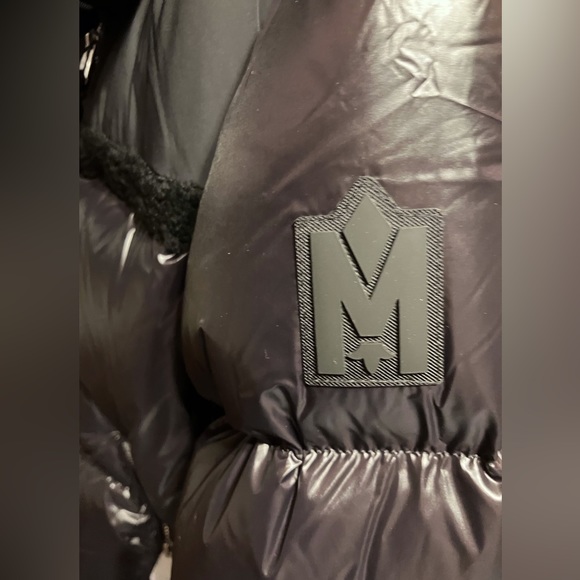 NWT Mackage Miya Shearling Trim Puffer Jacket Medium - Picture 9 of 10